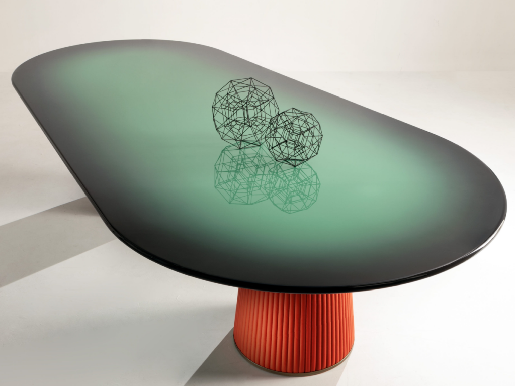 Torpedo Table designed by Maurizio Molini for Laurameroni